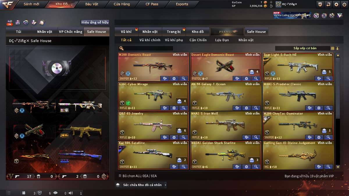 shop acc cf uy tin gia re